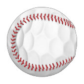 Baseball Texture de balle de golf blanche gaufree (Devant Gauche)