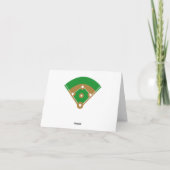 Baseball Thank You Card Folded Note Card Bedankkaart (Achterkant)