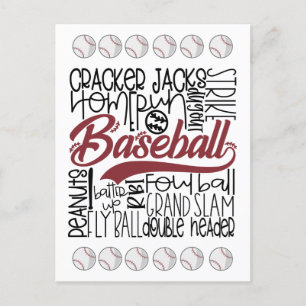 Baseball thema briefkaart