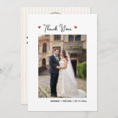 Baseball thema bruiloft foto dank u kaart (Voorkant / Achterkant)