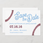 Baseball-thema Opslaan Datum Kaart (Voorkant / Achterkant)