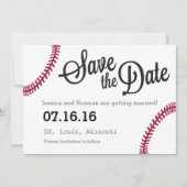 Baseball-thema Opslaan Datum Save The Date (Voorkant)