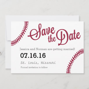 Baseball-thema Opslaan Datum Save The Date
