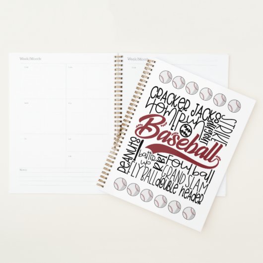 Baseball thema planner (Display)