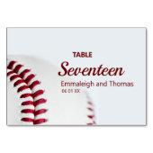 Baseball Thema Script Kaart (Achterkant)