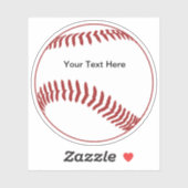 Baseball thema vorm sticker (Vel)