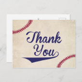 Baseball Theme Baby shower Dank u Briefkaarten (Voorkant / Achterkant)