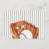 Baseball Theme Home Run Rookie Luier Raffle Informatiekaartje (Achterkant)