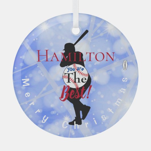 Baseball Theme Ornament HAMbWG (Voorkant)