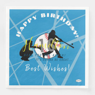 Baseball Theme Paper Napkins HAMbyWG Servet