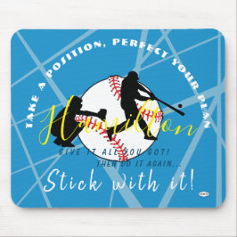 Baseball Theme Persoonlijke Mousepad Muismat