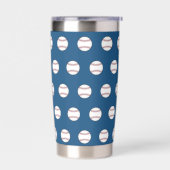 Baseball Thermal Tumbler Geïsoleerde Drinkbeker (Links)