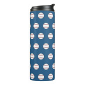Baseball Thermal Tumbler Thermosbeker (Gedraaid links)
