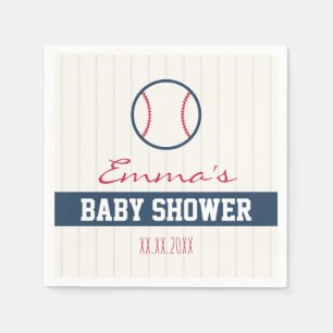 Baseball Thgerespecteerd Baby shower Napkins Servet