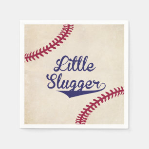 Baseball Thlege Little Slugger Baby shower Napkins Servet