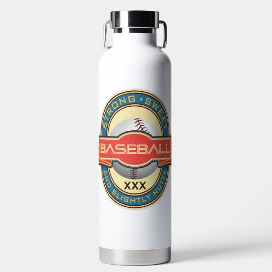 Baseball Thor Copper Vacuum geïsoleerde fles (Voorkant)