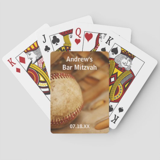 Baseball ThreatBar Mitzvah Pokerkaarten (Achterkant)