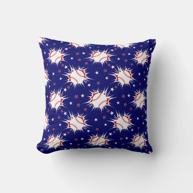 Baseball Throw Pillow Kussen (Voorkant)