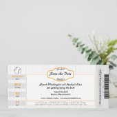 Baseball Ticket Save the Date (Staand voorkant)