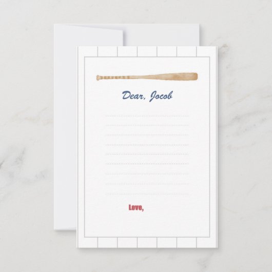 Baseball Time Capsule Kaart (Voorkant)