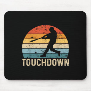Baseball Touchdown Batter Player Funny Bas Muismat