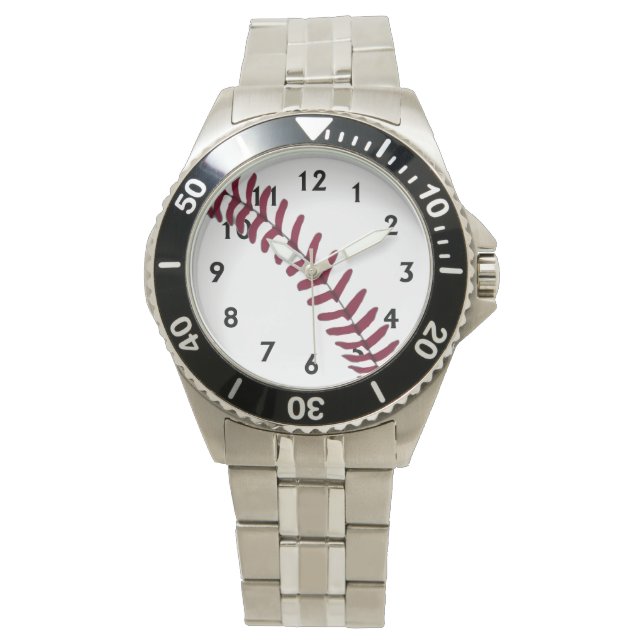 Baseball Tread Horloge (Voorkant)