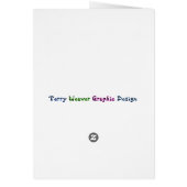 BASEBALL typographie Carte de voeux (Dos)