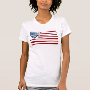 Baseball USA Vlag Bats & Balls - GraphicLoveShop T-shirt