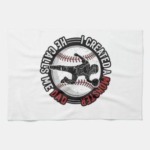 Baseball Vader Monster Vintage Catcher Shirt Ontwe Theedoek