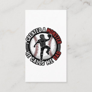 Baseball Vader Monster Vintage Catcher Shirt Ontwe Visitekaartje