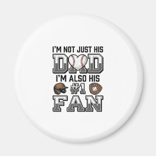 Baseball Vader Nummer 1 Fan Vintage Shirt Ontwerp_ Magneet