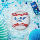 Baseball vader papieren bordje (Feest)