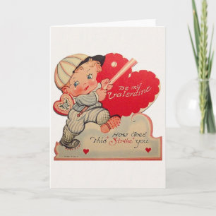 Baseball Valentijnsdag Kaart