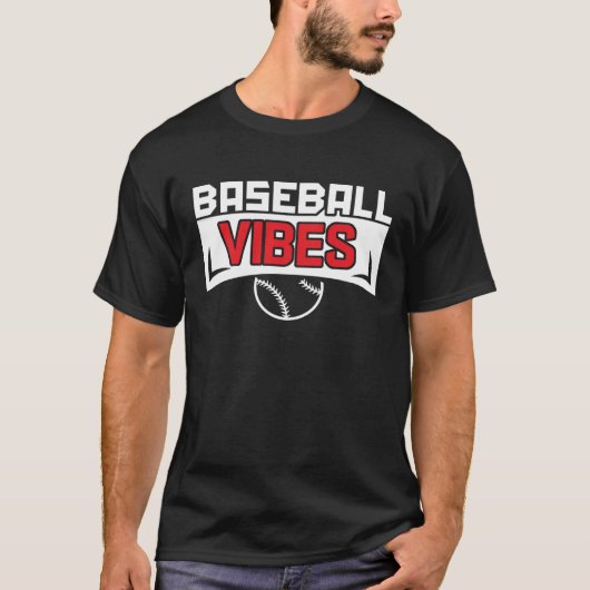 Baseball Vibes Baseball Coach Pitcher Batter Catch T-shirt (Voorkant)