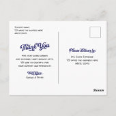 Baseball vintage, Baby shower merci carte postale (Dos)