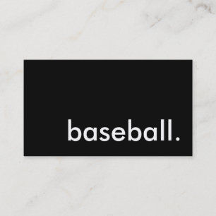 baseball. visitekaartje
