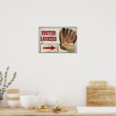 Baseball Visitor Locker Poster (Keuken)