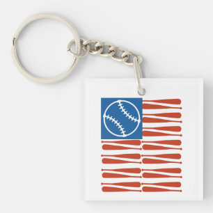 Baseball-vlag Sleutelhanger