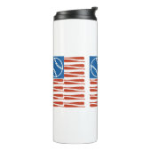 Baseball-vlag Thermosbeker (Gedraaid links)