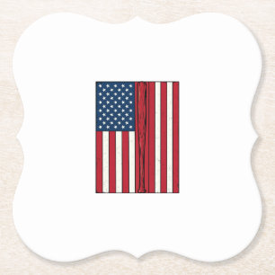 Baseball Vlag Vervuild Vintage Vector Design_1 Kartonnen Onderzetters