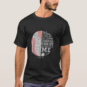 Baseball waar ik Christelijk mee kan doen T-shirt