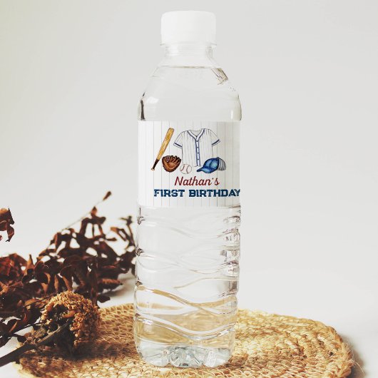 Baseball Waterfles Label Verjaardagsfeestje Waterfles Etiket