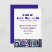 BASEBALL WATERVERF Bar Mitzvah uitnodiging (Voorkant / Achterkant)