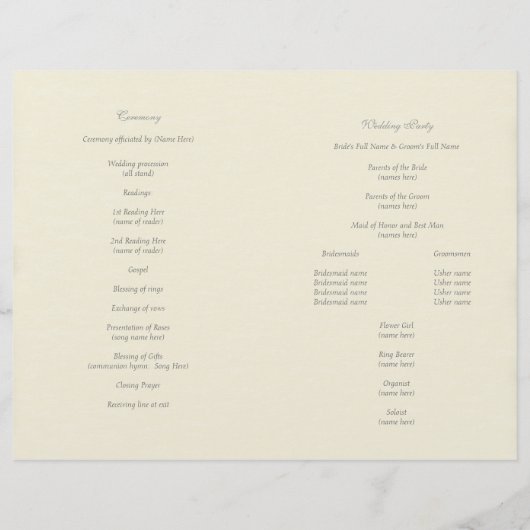 Baseball Weddenprogramma (Achterkant)