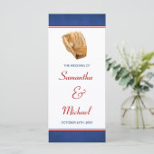 Baseball Weddenprogramma Programma (Staand voorkant)