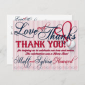 Baseball Weddenschap Hartelijk dank voor 1-HOWARD Briefkaart (Voorkant / Achterkant)