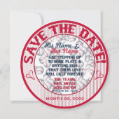 Baseball Wedding Save-The-Date-Sjabloon 01 Save The Date (Achterkant)