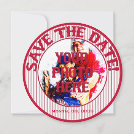 Baseball Wedding Save-The-Date-Sjabloon 01 Save The Date