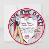 Baseball Wedding Save-The-Date-Sjabloon 04 Save The Date (Achterkant)