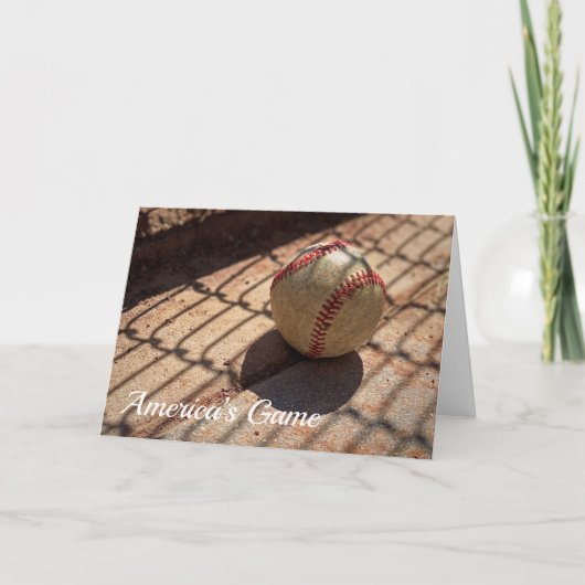 Baseball Wenskaart Kaart (Voorkant)